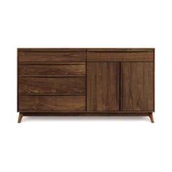Copeland Catalina 5-Drawer, 2-Door Solid Wood Buffet 17 Copeland Catalina 5-Drawer, 2-Door Solid Wood Buffet -VERMONT WOODS Catalina Walnut 5 Drawer 2 Door Buffet