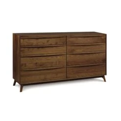 Copeland Catalina 8-Drawer Dresser 13 Copeland Catalina 8-Drawer Dresser -VERMONT WOODS Catalina Walnut 8 Drawer Dresser