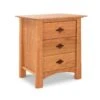 Cherry Moon 3-Drawer Nightstand - Solid Wood Handcrafted Side Table 2 Cherry Moon 3-Drawer Nightstand - Solid Wood Handcrafted Side Table -VERMONT WOODS Cherry Moon 3 Drawer Nightstand