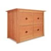 Cherry Moon 4-Drawer Solid Cherry Wood File Credenza 1 Cherry Moon 4-Drawer Solid Cherry Wood File Credenza -VERMONT WOODS Cherry Moon 4 Drawer File Credenza