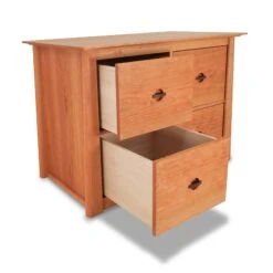 Cherry Moon 4-Drawer Solid Cherry Wood File Credenza 8 Cherry Moon 4-Drawer Solid Cherry Wood File Credenza -VERMONT WOODS Cherry Moon 4 Drawer File Credenza 2