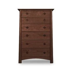 Vermont Woods Studios Cherry Moon 6-Drawer Chest 9 Vermont Woods Studios Cherry Moon 6-Drawer Chest -VERMONT WOODS Cherry Moon 6 Drawer Chest Natural Walnut