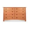 Cherry Moon 8-Drawer Solid Wood Dresser - Handmade in Vermont