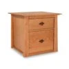 Cherry Moon Solid Wood File Cabinet with Walnut Pulls 2 Cherry Moon Solid Wood File Cabinet with Walnut Pulls -VERMONT WOODS Cherry Moon File Cabinet