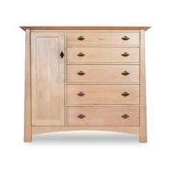 Cherry Moon Gent's Chest - Solid Wood Handcrafted Chifforobe -VERMONT WOODS Cherry Moon Gents Chest Natural Maple