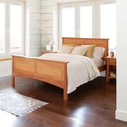 Cherry Moon Panel Bed: Luxury Artisan Crafted Solid Wood Bed 20 Cherry Moon Panel Bed: Luxury Artisan Crafted Solid Wood Bed -VERMONT WOODS Cherry Moon Panel Bed Life 3