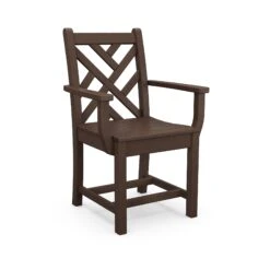 POLYWOOD Chippendale Outdoor Dining Arm Chair 17 POLYWOOD Chippendale Outdoor Dining Arm Chair -VERMONT WOODS Chippendale Outdoor Dining Arm Chair CDD200MA Mahogany