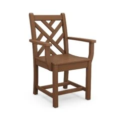 POLYWOOD Chippendale Outdoor Dining Arm Chair 16 POLYWOOD Chippendale Outdoor Dining Arm Chair -VERMONT WOODS Chippendale Outdoor Dining Arm Chair CDD200TE Teak