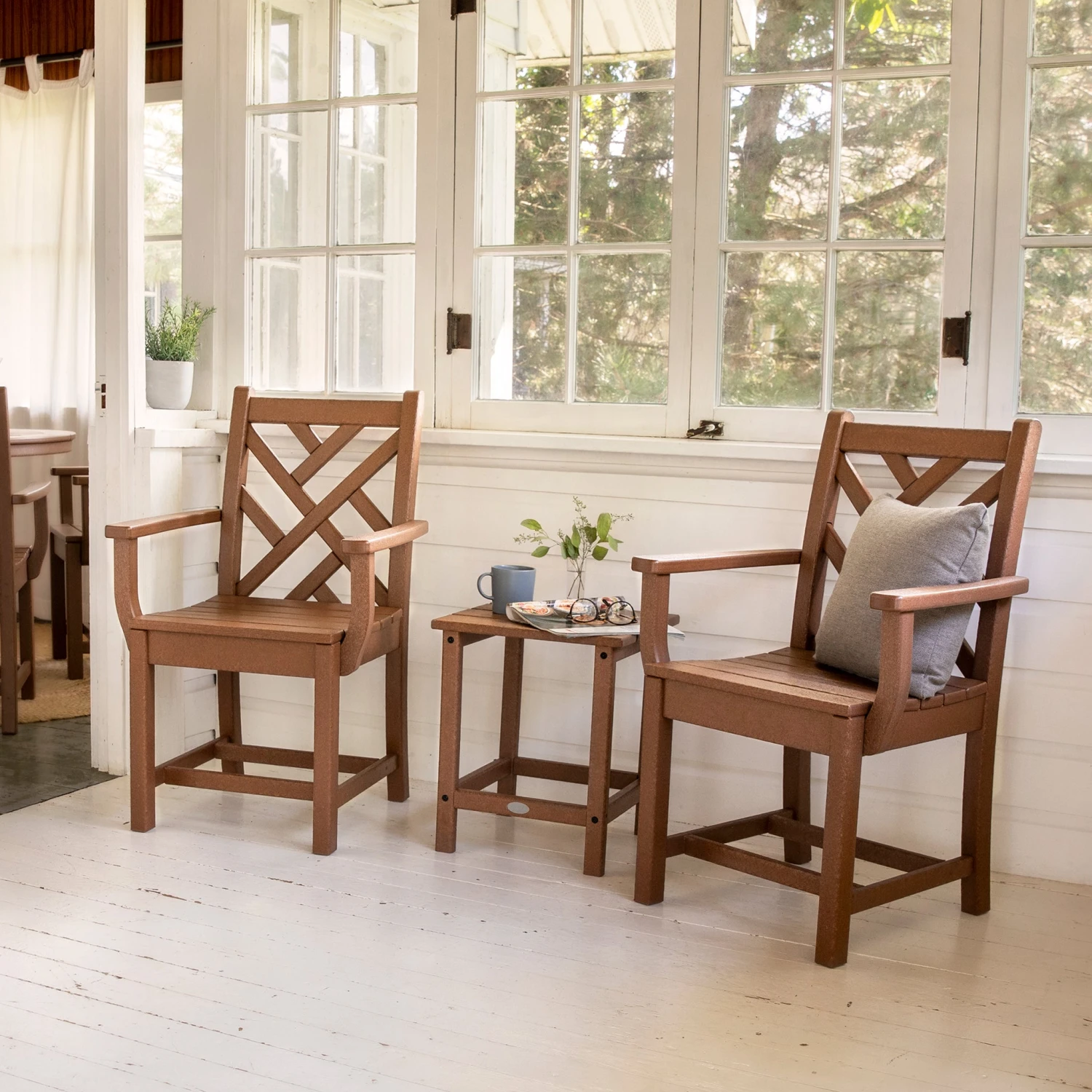 POLYWOOD Chippendale Outdoor Dining Arm Chair 5 POLYWOOD Chippendale Outdoor Dining Arm Chair - Image 3