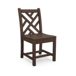 POLYWOOD Chippendale Outdoor Dining Side Chair 15 POLYWOOD Chippendale Outdoor Dining Side Chair -VERMONT WOODS Chippendale Outdoor Dining Side Chair CDD100MA Mahogany