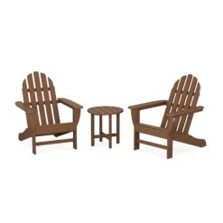 POLYWOOD Classic Adirondack 3-Piece Set 15 POLYWOOD Classic Adirondack 3-Piece Set -VERMONT WOODS Classic Adirondack 3 Piece Set PWS417 1 TE Teak