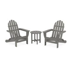POLYWOOD Classic Folding Adirondack 3-Piece Set
