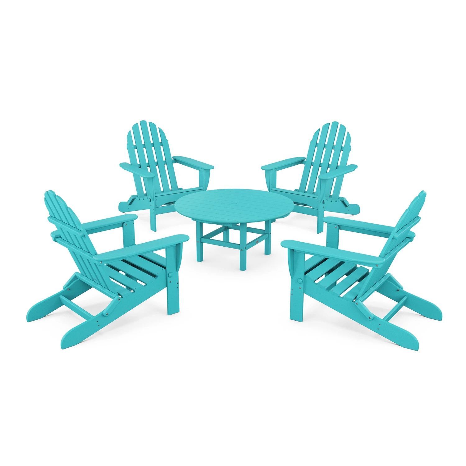 POLYWOOD Classic Folding Adirondack 5-Piece Conversation Group 11 POLYWOOD Classic Folding Adirondack 5-Piece Conversation Group - Image 9