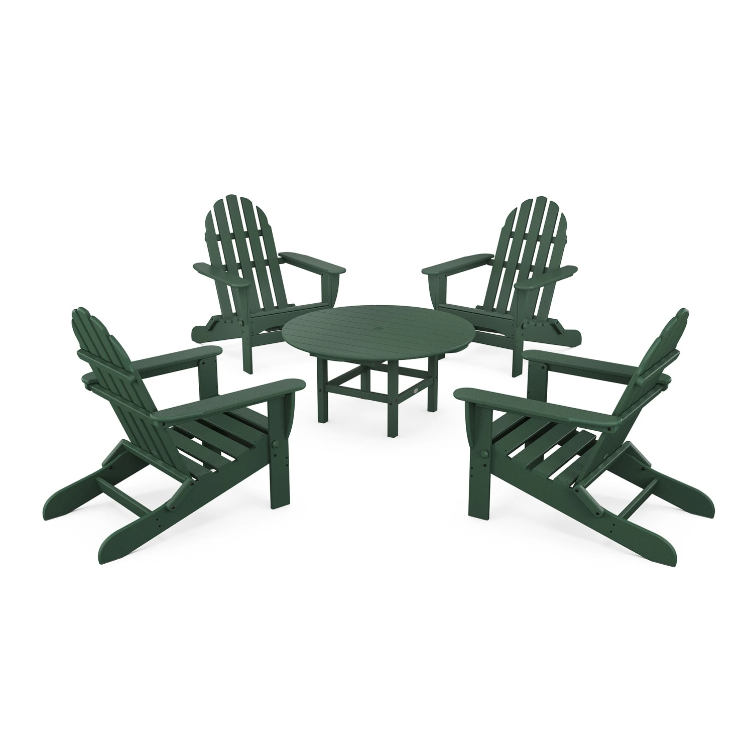 POLYWOOD Classic Folding Adirondack 5-Piece Conversation Group 10 POLYWOOD Classic Folding Adirondack 5-Piece Conversation Group - Image 8