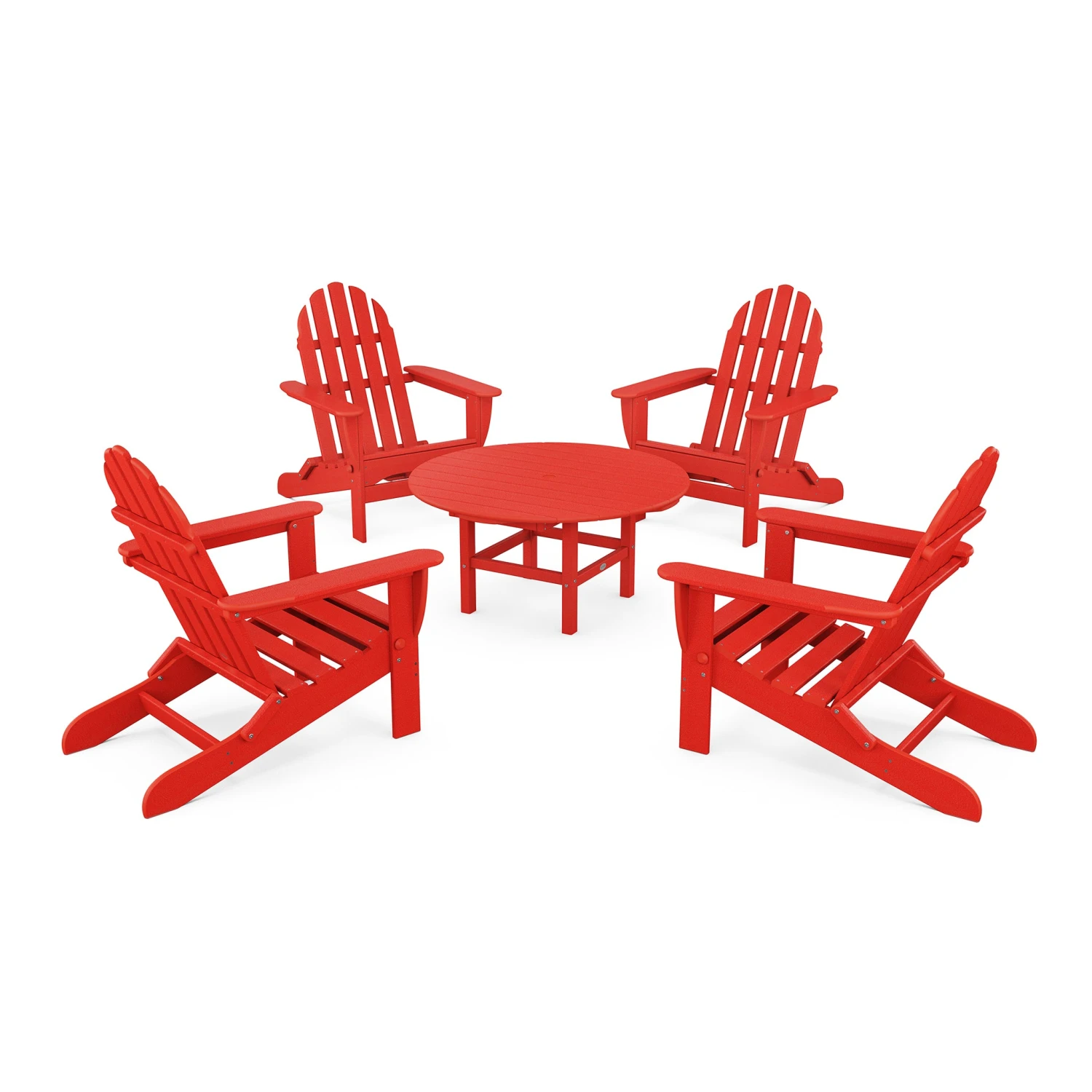 POLYWOOD Classic Folding Adirondack 5-Piece Conversation Group 12 POLYWOOD Classic Folding Adirondack 5-Piece Conversation Group - Image 10