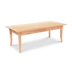 Classic Shaker Flare Leg Coffee Table - Premium Solid Hardwood -VERMONT WOODS Classic Shaker Flare Leg Rectangular Coffee Table 24x48 Natural Maple