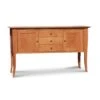 Solid Wood Classic Shaker Flare Leg Small Buffet Sideboard 1 Solid Wood Classic Shaker Flare Leg Small Buffet Sideboard -VERMONT WOODS Classic Shaker Flare Leg Small Buffet