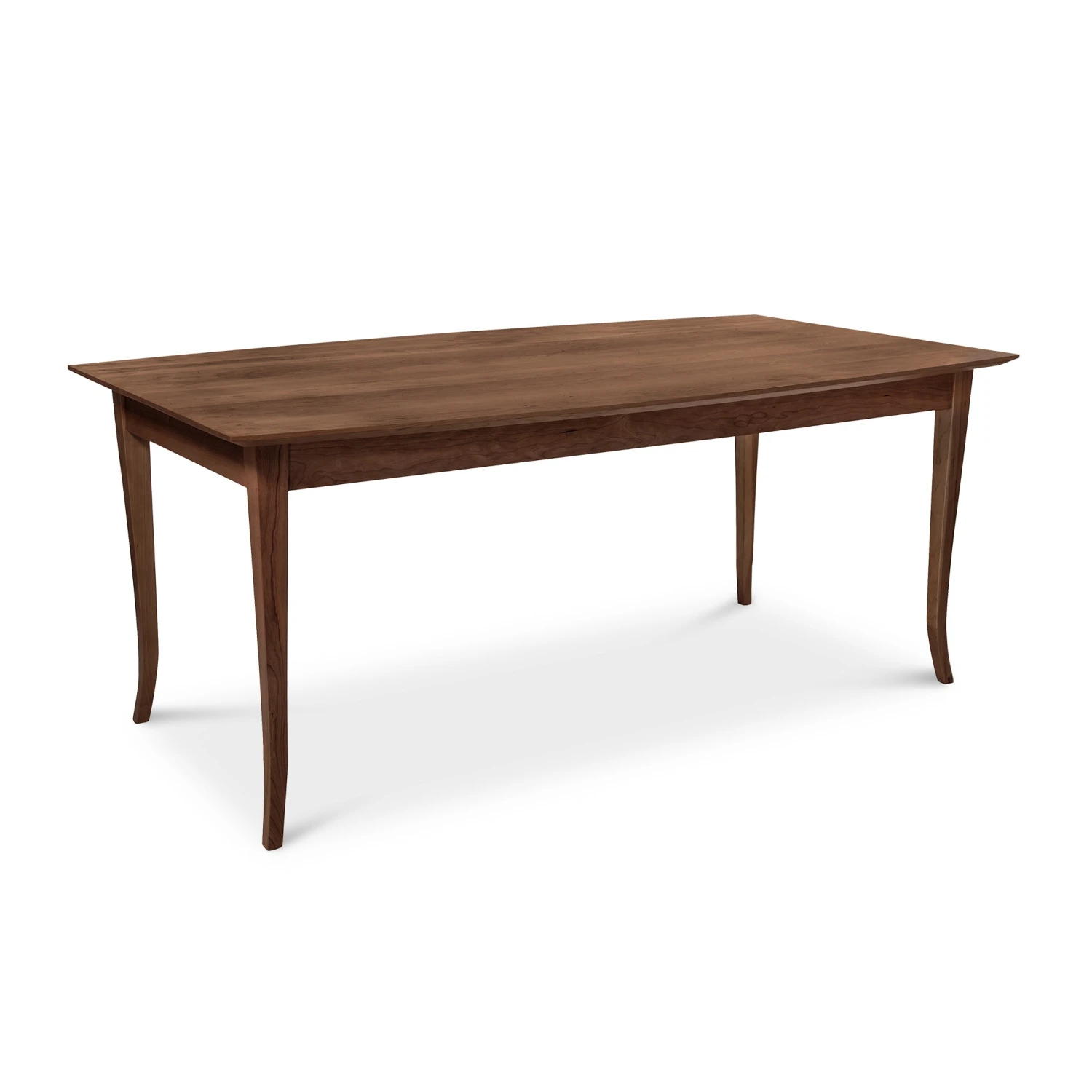 Solid Hardwood Classic Shaker Boat-Shaped Dining Table with Flare Legs 8 Solid Hardwood Classic Shaker Boat-Shaped Dining Table with Flare Legs - Image 6