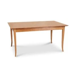 Solid Wood Classic Shaker Dining Table with Elegant Flare Legs