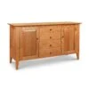 Classic Shaker Large Buffet - Handcrafted Solid Wood Sideboard 2 Classic Shaker Large Buffet - Handcrafted Solid Wood Sideboard -VERMONT WOODS Classic Shaker Large Buffet With Taper Legs Natural Cherry