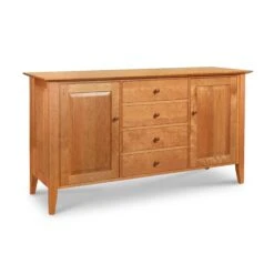 Classic Shaker Large Buffet - Handcrafted Solid Wood Sideboard