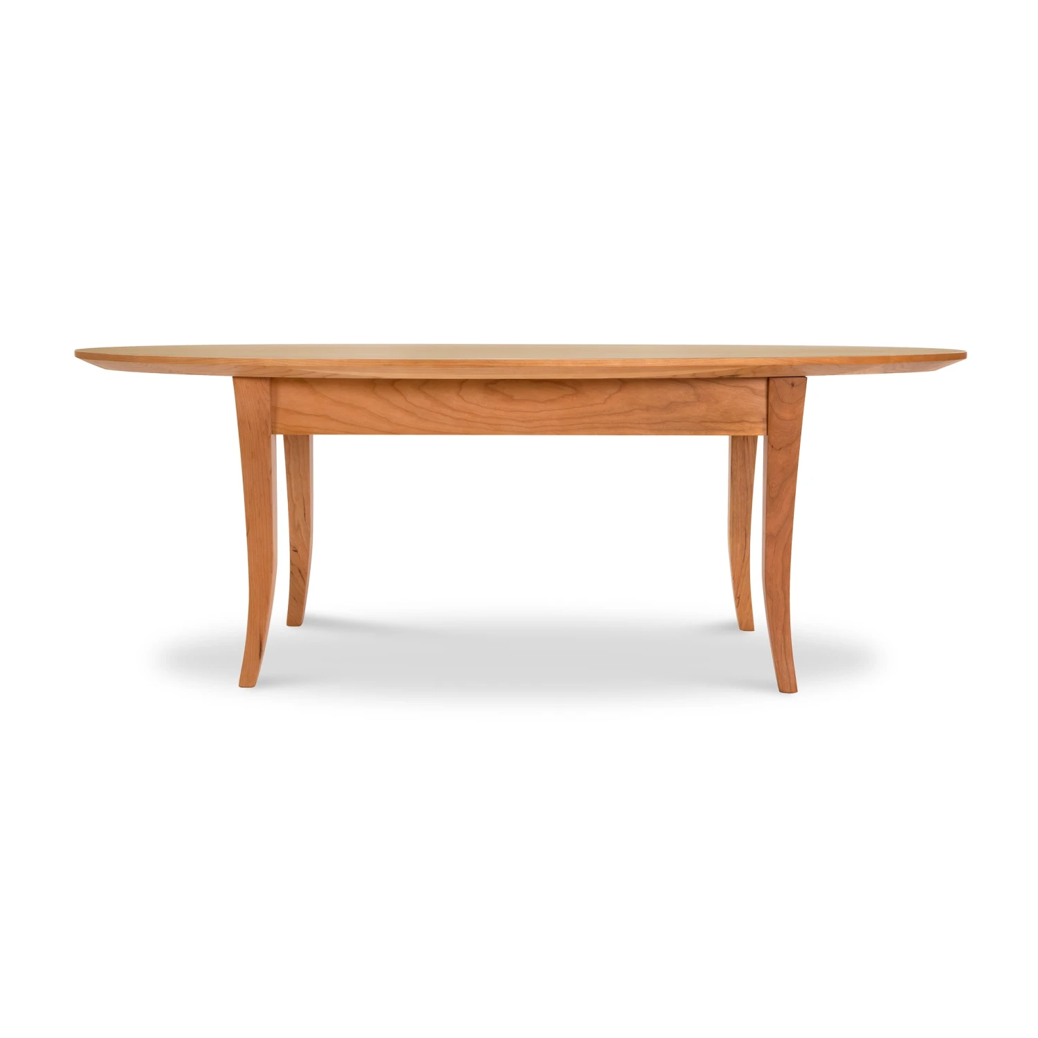 Classic Shaker Flared Leg Oval Solid Wood Coffee Table 4 Classic Shaker Flared Leg Oval Solid Wood Coffee Table - Image 2