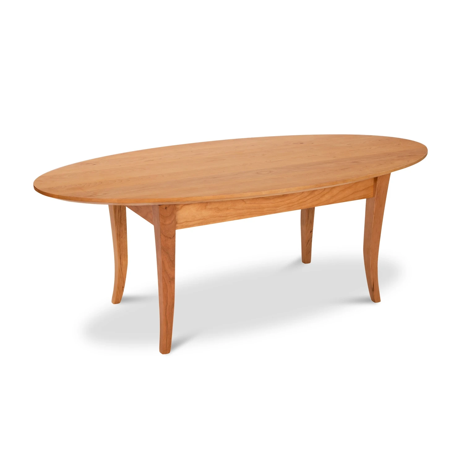 Classic Shaker Flared Leg Oval Solid Wood Coffee Table 6 Classic Shaker Flared Leg Oval Solid Wood Coffee Table - Image 4
