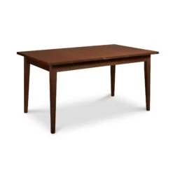 Classic Shaker Solid Top Dining Table - Handcrafted Sustainable Wood -VERMONT WOODS Classic Shaker Rectangular Solid Top Dining Table 36x60 Natural Walnut