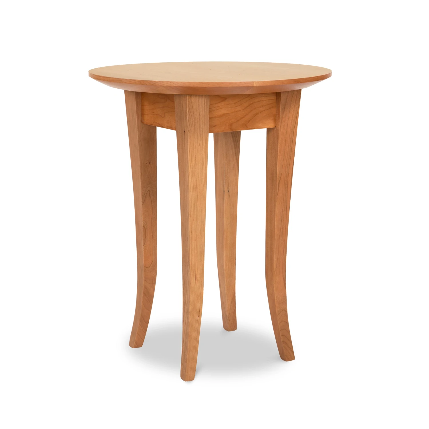 Classic Shaker Round Flare Leg Solid Wood End Table 7 Classic Shaker Round Flare Leg Solid Wood End Table - Image 5