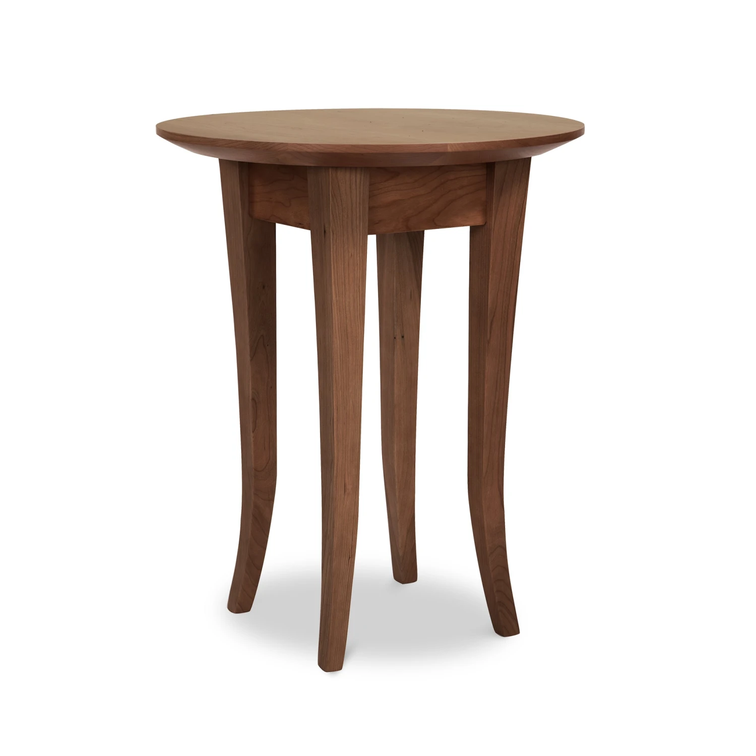 Classic Shaker Round Flare Leg Solid Wood End Table 9 Classic Shaker Round Flare Leg Solid Wood End Table - Image 7