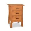 Solid Wood 3-Drawer Nightstand - Contemporary Craftsman Collection 2 Solid Wood 3-Drawer Nightstand - Contemporary Craftsman Collection -VERMONT WOODS Contemp Craftsman 3 Drawer Nightstand