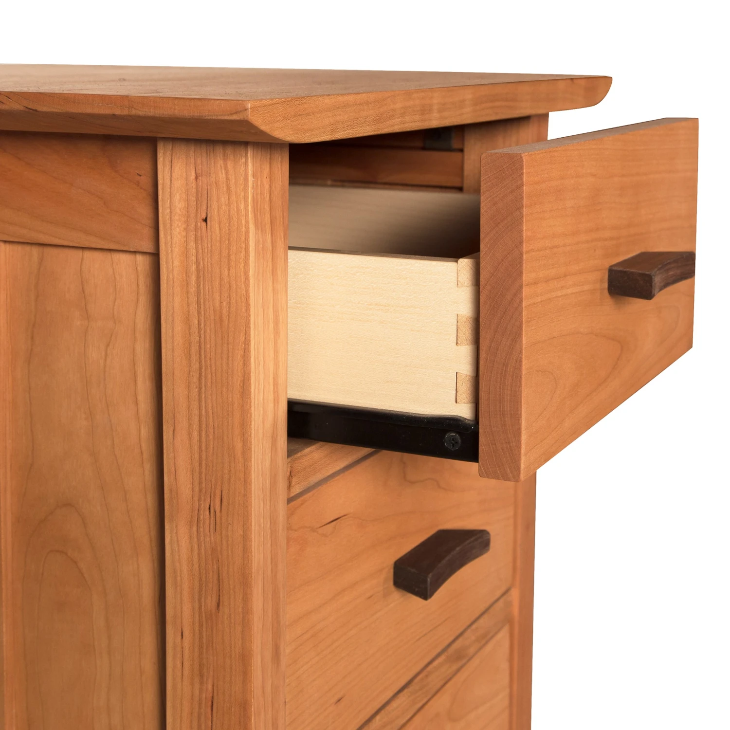 Solid Wood 3-Drawer Nightstand - Contemporary Craftsman Collection 5 Solid Wood 3-Drawer Nightstand - Contemporary Craftsman Collection - Image 3