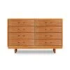 Contemporary Cable 8-Drawer Solid Wood Dresser 1 Contemporary Cable 8-Drawer Solid Wood Dresser -VERMONT WOODS Contemporary Cable 8 Drawer Dresser