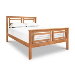 Solid Wood Contemporary Cable Platform Bed - Vermont Handcrafted