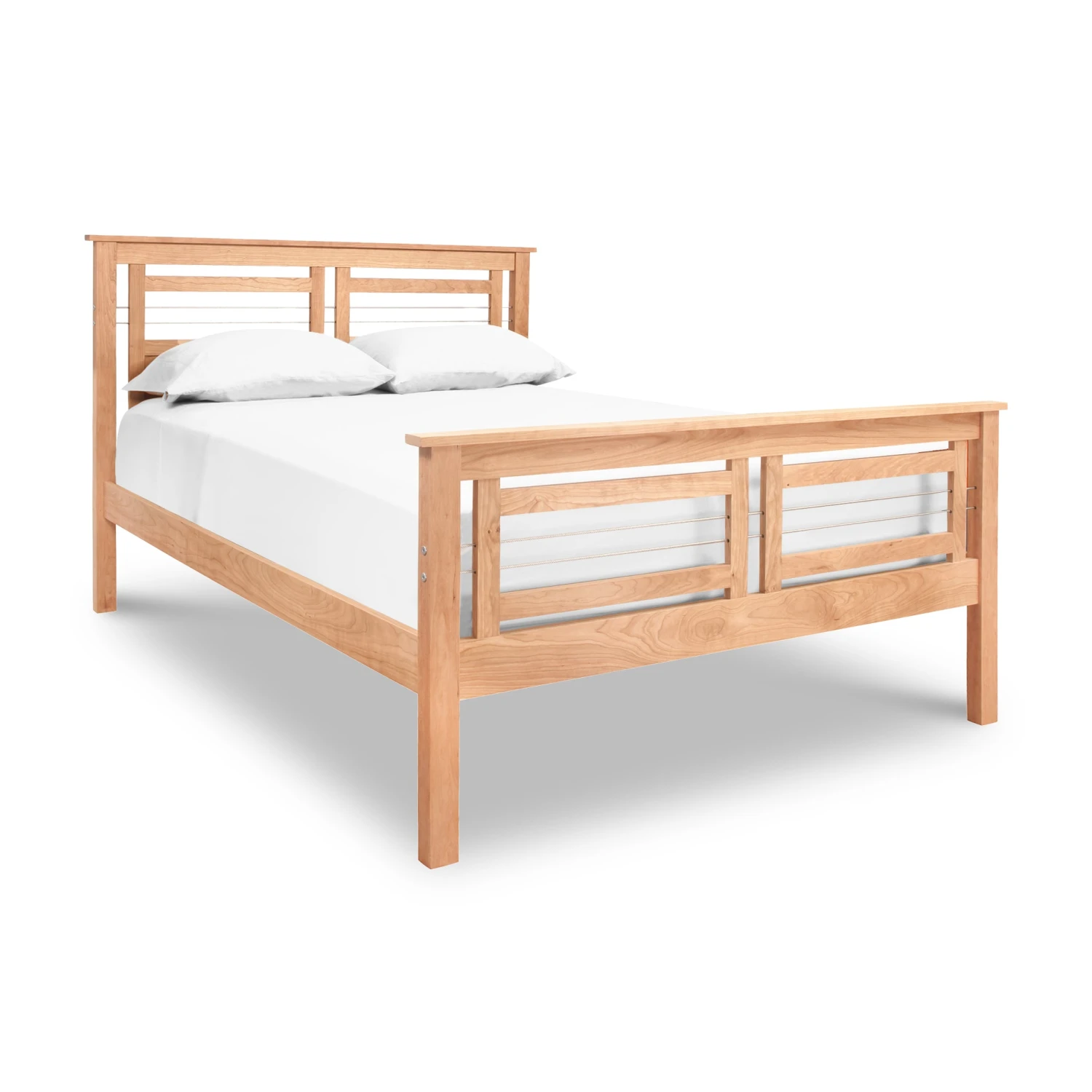 Solid Wood Contemporary Cable Platform Bed - Vermont Handcrafted 11 Solid Wood Contemporary Cable Platform Bed - Vermont Handcrafted - Image 9