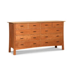 Contemporary Craftsman 10-Drawer Wide Dresser