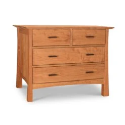 Contemporary Craftsman 4-Drawer Chest in Solid Hardwood