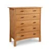 Solid Wood 5-Drawer Chest: Contemporary Craftsman Bedroom Storage 1 Solid Wood 5-Drawer Chest: Contemporary Craftsman Bedroom Storage -VERMONT WOODS Contemporary Craftsman 5 Drawer Chest