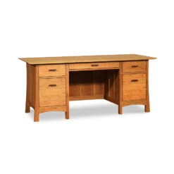 Solid Wood Shaker Style Executive Desk with Storage Drawers