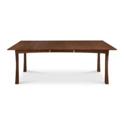 Contemporary Craftsman Extension Dining Table - Customizable Solid Wood 18 Contemporary Craftsman Extension Dining Table - Customizable Solid Wood -VERMONT WOODS Contemporary Craftsman Extension Dining Table 40x60 1Ext Natural Walnut
