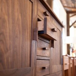 Contemporary Craftsman Solid Wood Huntboard and Dining Sideboard 21 Contemporary Craftsman Solid Wood Huntboard and Dining Sideboard -VERMONT WOODS Contemporary Craftsman Huntboard Life 1