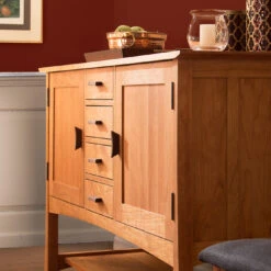 Contemporary Craftsman Solid Wood Huntboard and Dining Sideboard 23 Contemporary Craftsman Solid Wood Huntboard and Dining Sideboard -VERMONT WOODS Contemporary Craftsman Huntboard Life 3