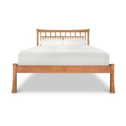 Handcrafted Solid Wood Contemporary Craftsman Bed with Low Footboard -VERMONT WOODS Contemporary Craftsman Low Footboard Bed 1