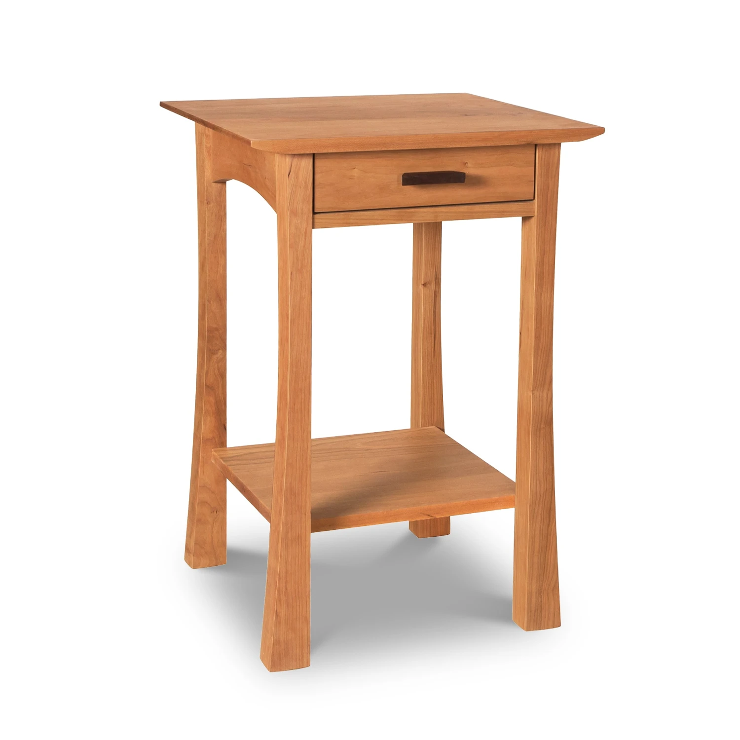 Contemporary Craftsman Solid Wood Nightstand with Storage Shelf 3 Contemporary Craftsman Solid Wood Nightstand with Storage Shelf