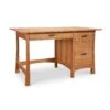 Contemporary Craftsman Solid Wood Study Desk with File Storage 2 Contemporary Craftsman Solid Wood Study Desk with File Storage -VERMONT WOODS Contemporary Craftsman Study Desk