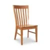 Country Shaker Dining Chair with Contoured Solid Wood Seat 1 Country Shaker Dining Chair with Contoured Solid Wood Seat -VERMONT WOODS Country Shaker Dining Side Chair with Wood Seat