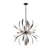 Hubbardton Forge Dahlia 6-Light Chandelier 2 Hubbardton Forge Dahlia 6-Light Chandelier -VERMONT WOODS Dahlia Chandelier