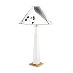 Dance of Life Handcrafted Wood Table Lamp with Botanical Shade 21 Dance of Life Handcrafted Wood Table Lamp with Botanical Shade -VERMONT WOODS Dance of Life Table Lamp White Base