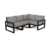 POLYWOOD EDGE 4-Piece Modular Deep Seating Set -VERMONT WOODS EDGE 4 Piece Modular Deep Seating Set