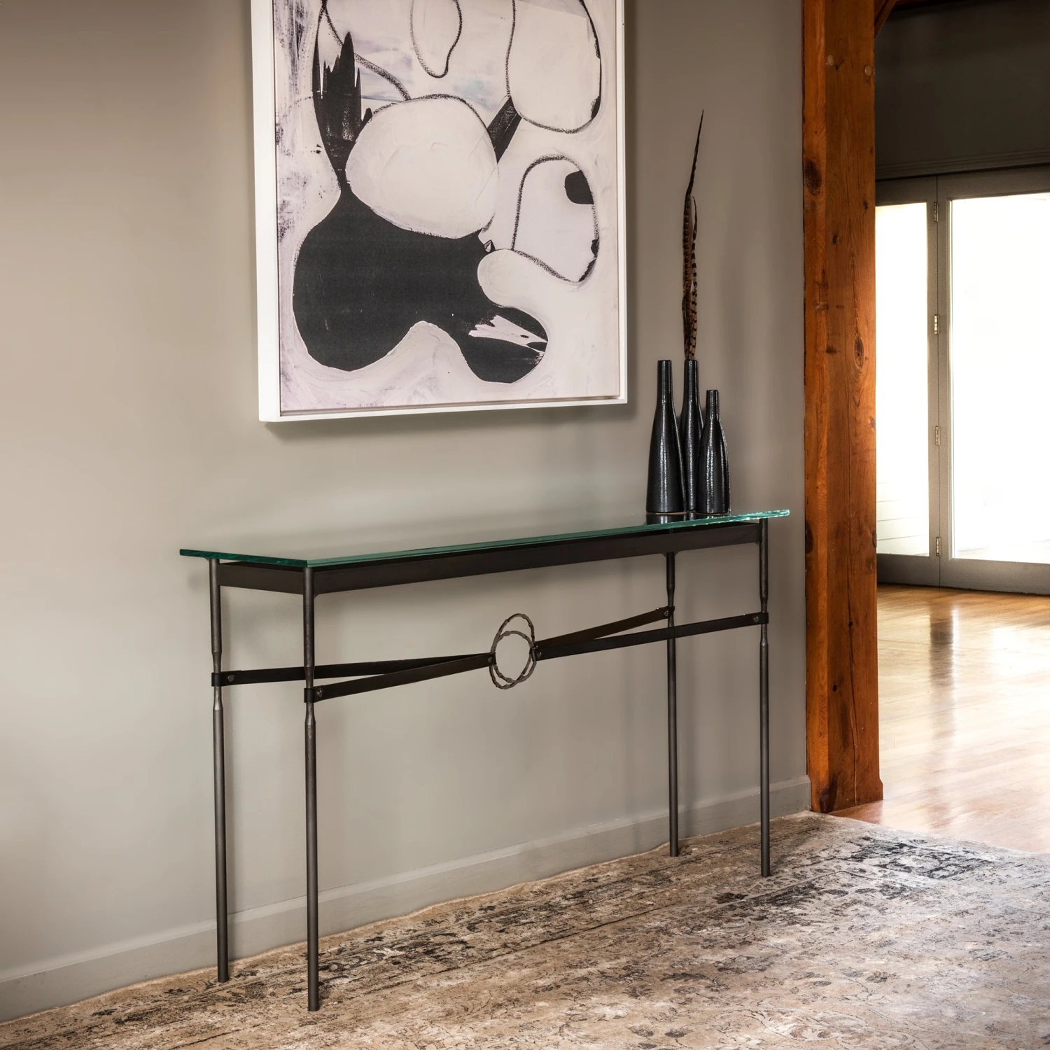 Hubbardton Forge Equus Console Table - Hand-Forged 54" Accent Table 9 Hubbardton Forge Equus Console Table - Hand-Forged 54" Accent Table - Image 7